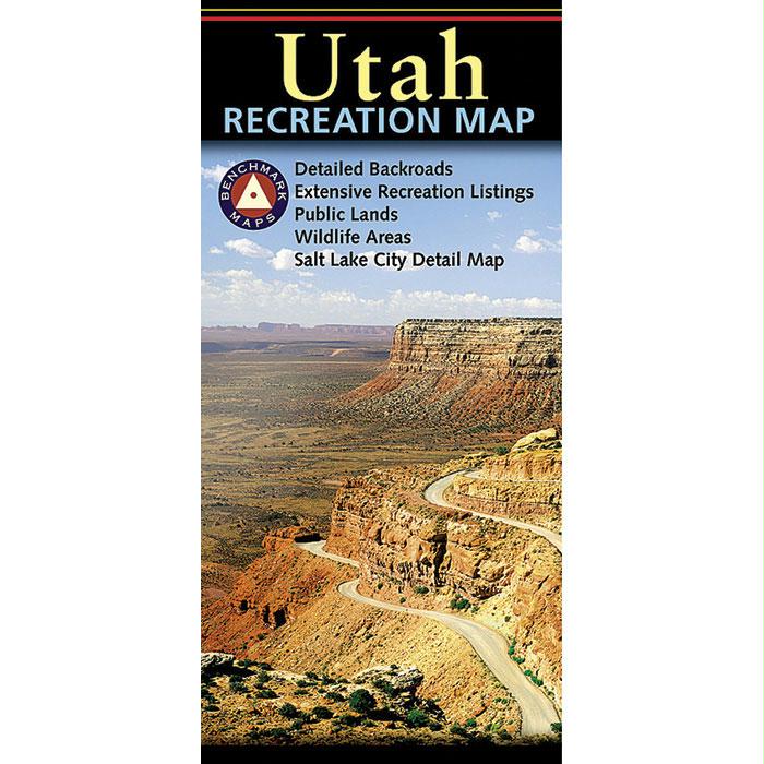 Utah Recreation Map, made by Benchmark -