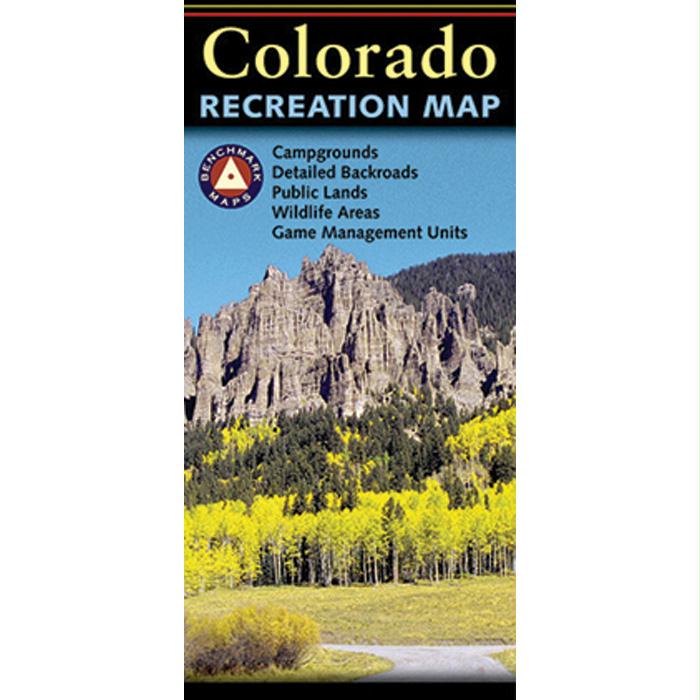 Colorado Recreational Map, made by Benchmark -