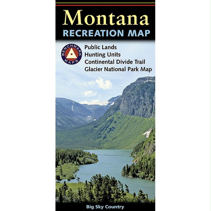 Montana Recreational Map, made by Benchmark -