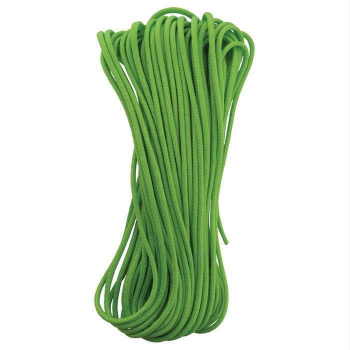 Paracord 100 Ft Neon Green, made by Liberty Mountain -