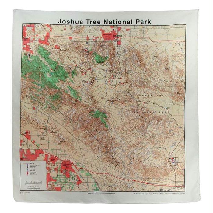 Joshua Tree Topo Bandana, made by The Printed Image -