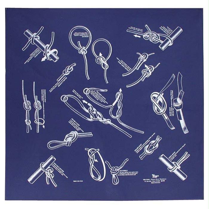 Knots Bandana, made by The Printed Image - Knots Bandana, made by The Printed Image -