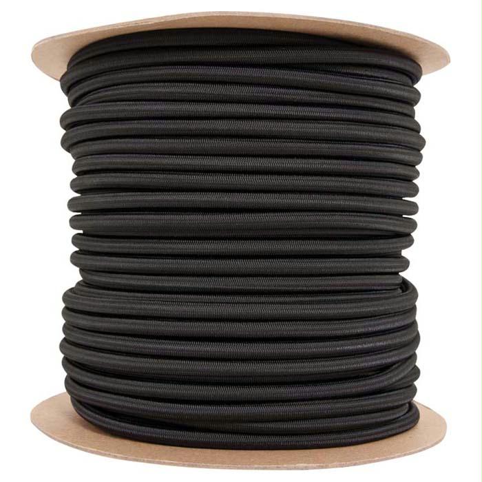 Shock Cord 3/8" X 300' Black, made by Liberty Mountain -