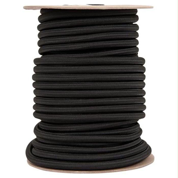 Shock Cord 3/8" X 100' Black, made by Liberty Mountain -