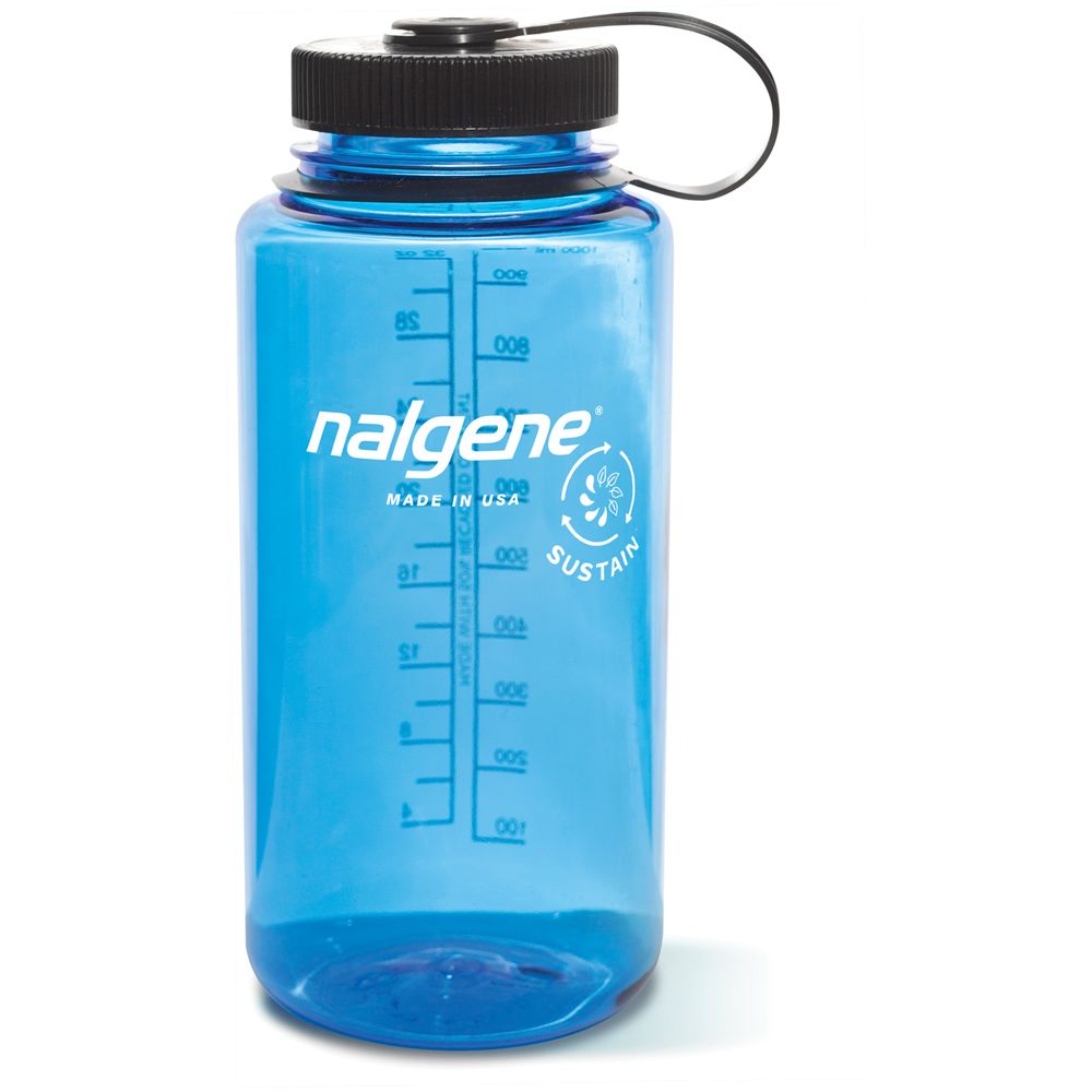 Nalgene Wide Mouth 32oz Water Bottle - Sustain Slate Blue, made by Nalgene - 2020-1732