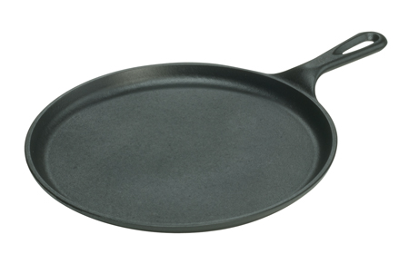 Lodge 10.5 inch Round Griddle, made by Lodge Cast Iron -