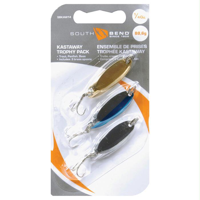 Kastaway Trophy 3 Pk 1/4 Oz, made by South Bend -