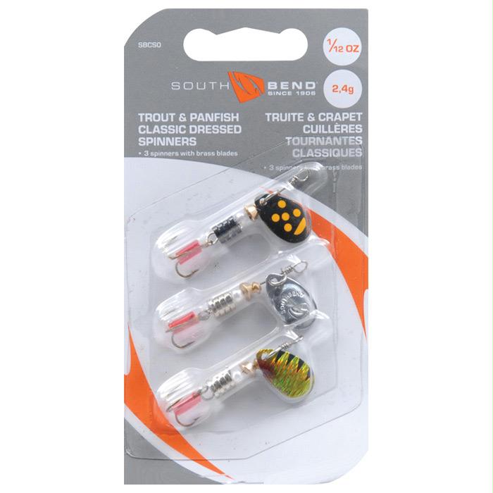 Spinner Classic 3Pk 1/12 Oz, made by South Bend -