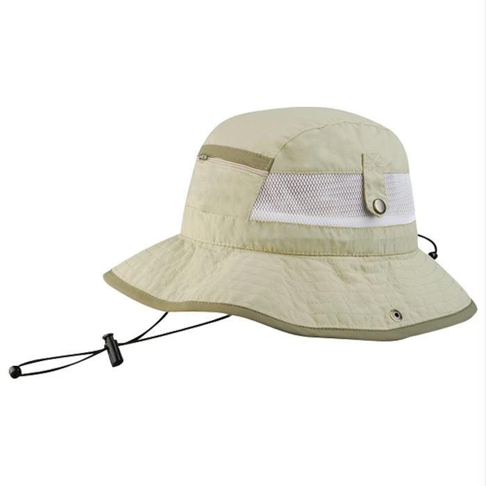 Uv Pocket Bucket Hat Khaki, made by Juniper -