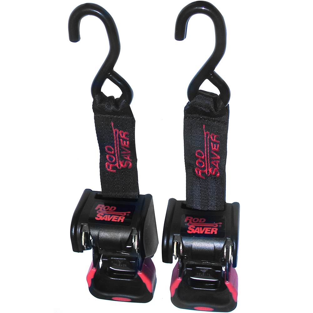 Rod Saver Retractable Transom Tie-Down - 40" - Pair, made by Rod Saver - RT40 Rod Saver Retractable Transom Tie-Down - 40" - Pair, made by Rod Saver - RT40