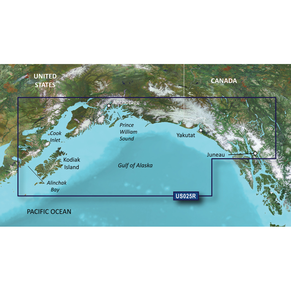Garmin BlueChart® g3 Vision® HD - VUS025R - Anchorage - Juneau - microSD™/SD™, made by Garmin - 010-C0726-00 Garmin BlueChart® g3 Vision® HD - VUS025R - Anchorage - Juneau - microSD™/SD™, made by Garmin - 010-C0726-00