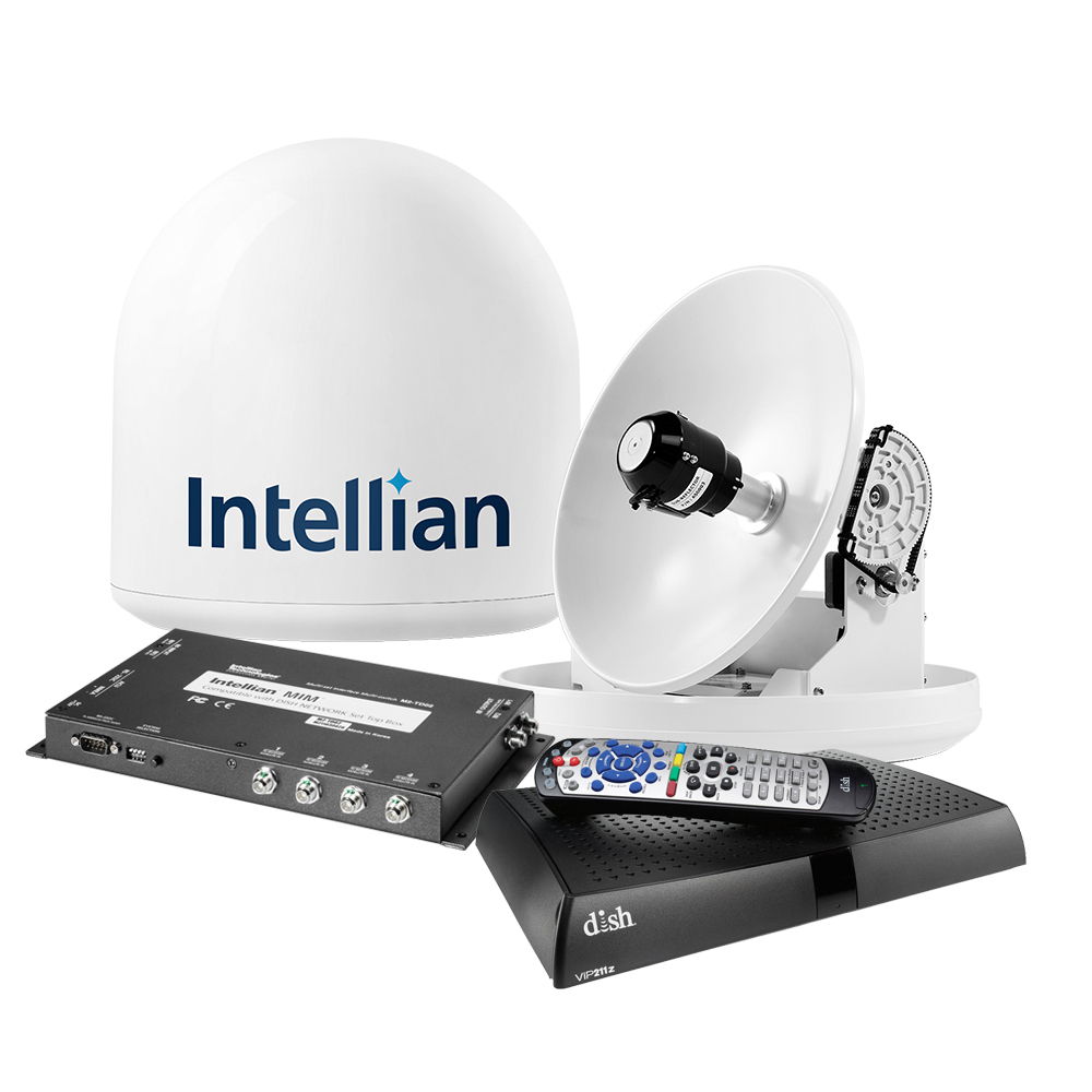 Intellian i2 "Dish In a Box" - Complete Dish Network HDTV Satellite System, made by Intellian - B4-I2DNSB Intellian i2 "Dish In a Box" - Complete Dish Network HDTV Satellite System, made by Intellian - B4-I2DNSB