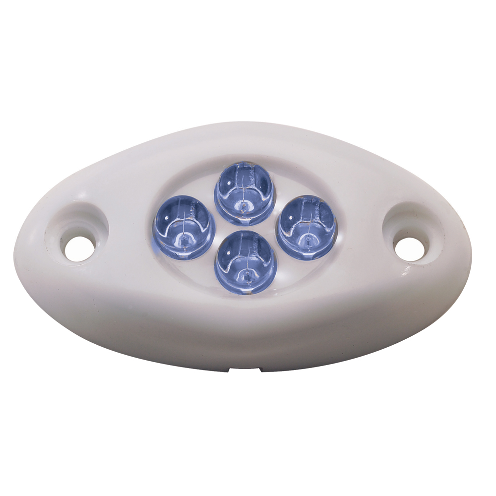 Innovative Lighting Courtesy Light - 4 LED Surface Mount - Blue LED/White Case, made by Innovative Lighting - 004-2100-7 Innovative Lighting Courtesy Light - 4 LED Surface Mount - Blue LED/White Case, made by Innovative Lighting - 004-2100-7