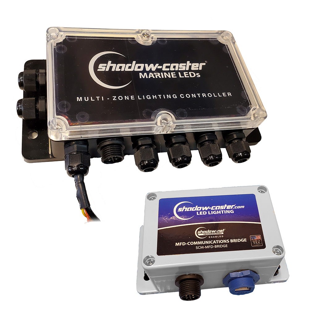 Shadow-Caster Ethernet Communications Bridge & Multi-Zone Controller Kit, made by Shadow-Caster LED Lighting - SCM-MFD-LC-KIT Shadow-Caster Ethernet Communications Bridge & Multi-Zone Controller Kit, made by Shadow-Caster LED Lighting - SCM-MFD-LC-KIT