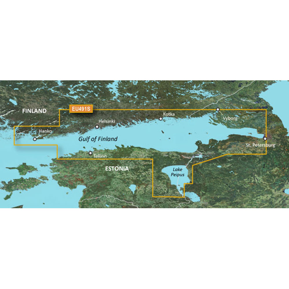 Garmin BlueChart® g3 Vision® HD - VEU491S - Kotka to Hanko - microSD™/SD™, made by Garmin - 010-C0835-00 Garmin BlueChart® g3 Vision® HD - VEU491S - Kotka to Hanko - microSD™/SD™, made by Garmin - 010-C0835-00