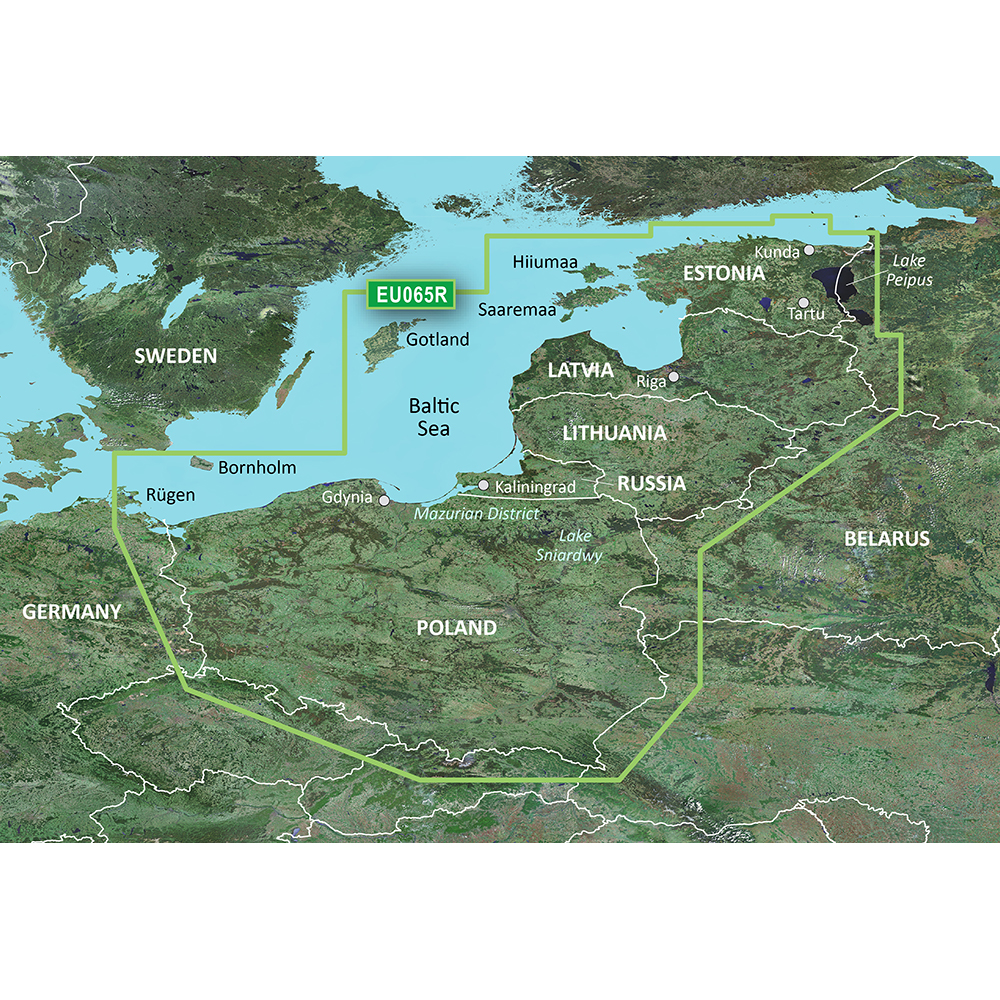 Garmin BlueChart® g3 Vision® HD - VEU065R - Baltic Sea, East Coast - microSD™/SD™, made by Garmin - 010-C0849-00 Garmin BlueChart® g3 Vision® HD - VEU065R - Baltic Sea, East Coast - microSD™/SD™, made by Garmin - 010-C0849-00