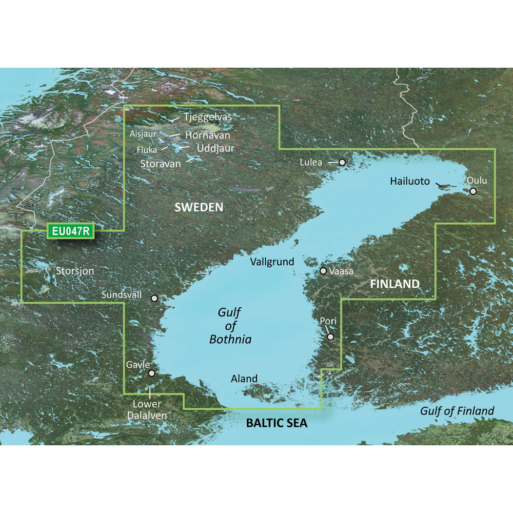 Garmin BlueChart® g3 Vision® HD - VEU047R - Gulf of Bothnia - Kalix to Grisslehamn - microSD™/SD™, made by Garmin - 010-C0783-00 Garmin BlueChart® g3 Vision® HD - VEU047R - Gulf of Bothnia - Kalix to Grisslehamn - microSD™/SD™, made by Garmin - 010-C0783-00