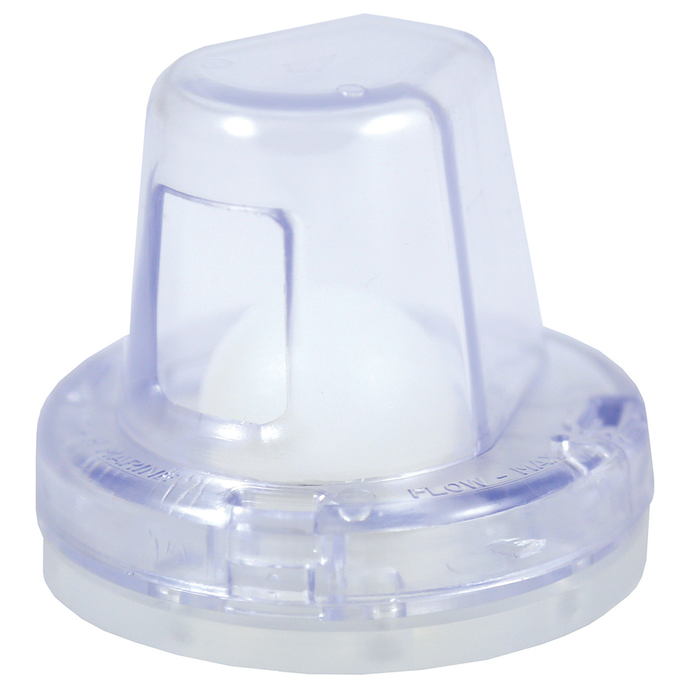 T-H Marine Flow-Max™ Ball Scupper - Clear, made by T-H Marine Supplies - FMS-1-0-DP