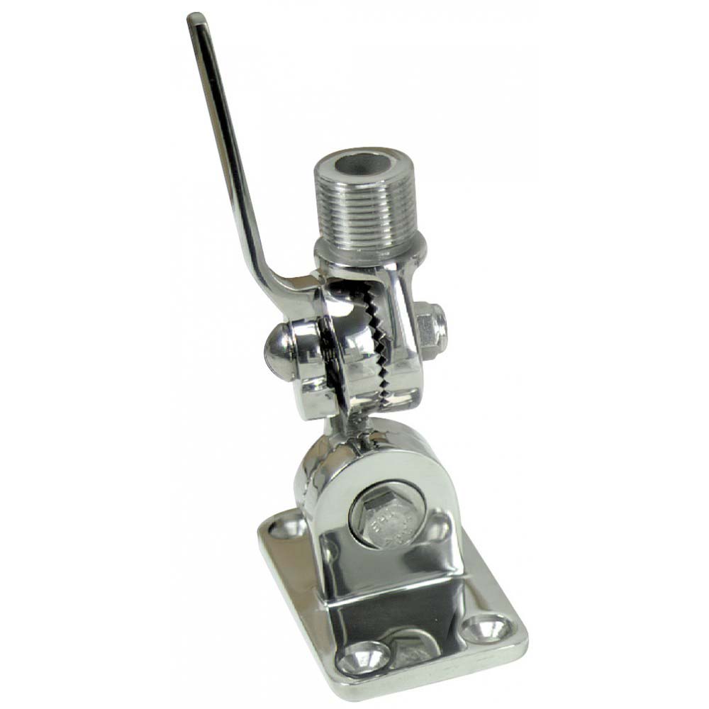 Whitecap Heavy-Duty Ratchet/Antenna Mount - 316 Stainless Steel, made by Whitecap - S-1802B Whitecap Heavy-Duty Ratchet/Antenna Mount - 316 Stainless Steel, made by Whitecap - S-1802B