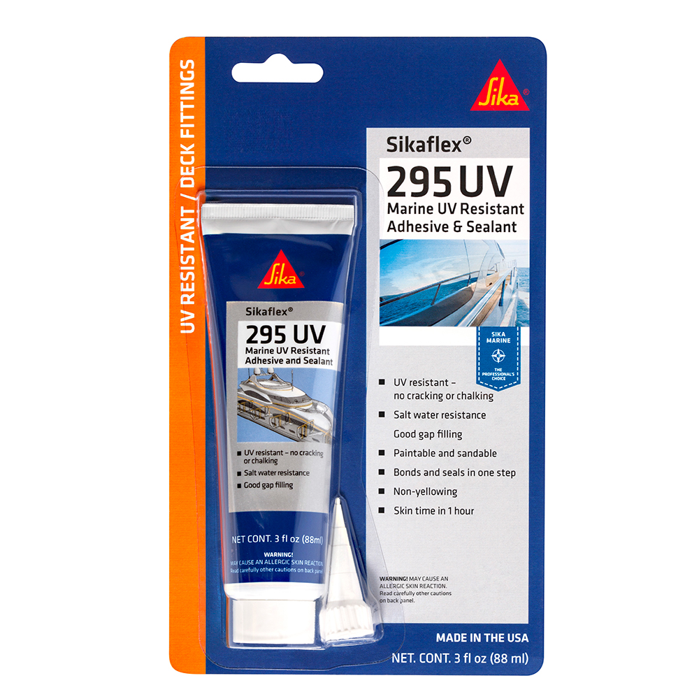 Sika Sikaflex® 295 UV - Black - 3oz Tube, made by Sika - 610587 Sika Sikaflex® 295 UV - Black - 3oz Tube, made by Sika - 610587