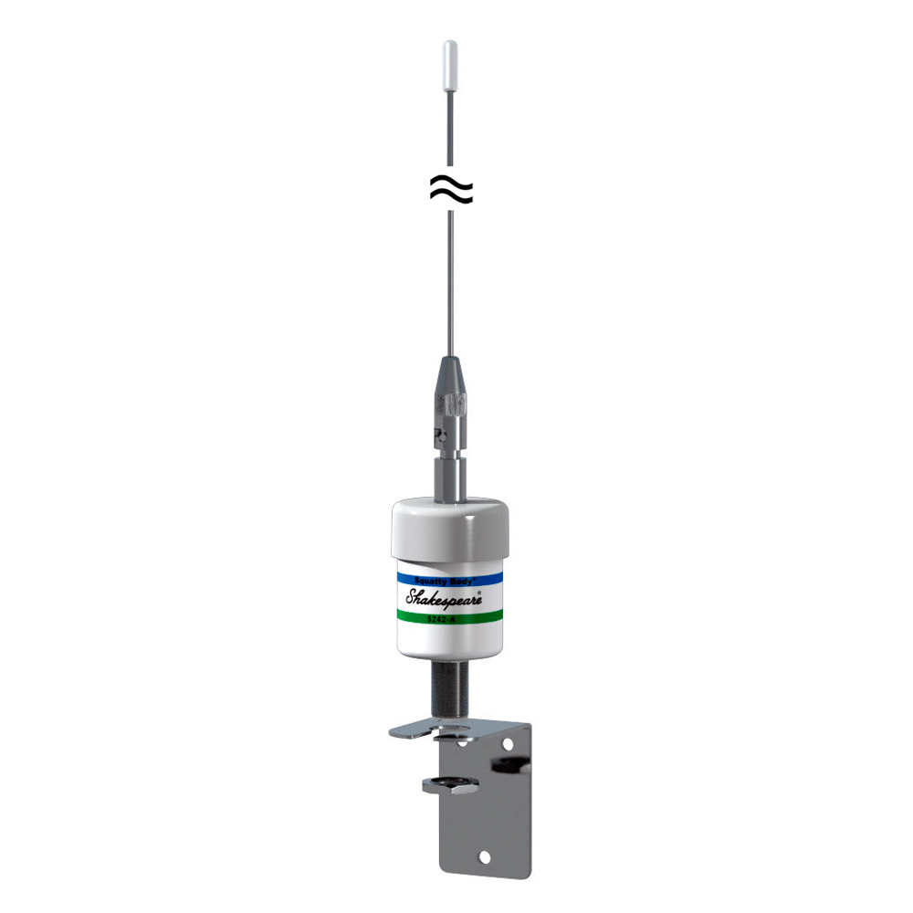 Shakespeare VHF 36in 5242-A SS Whip Low Profile End-Fed Antenna - No Cable, made by Shakespeare - 5242-A Shakespeare VHF 36in 5242-A SS Whip Low Profile End-Fed Antenna - No Cable, made by Shakespeare - 5242-A