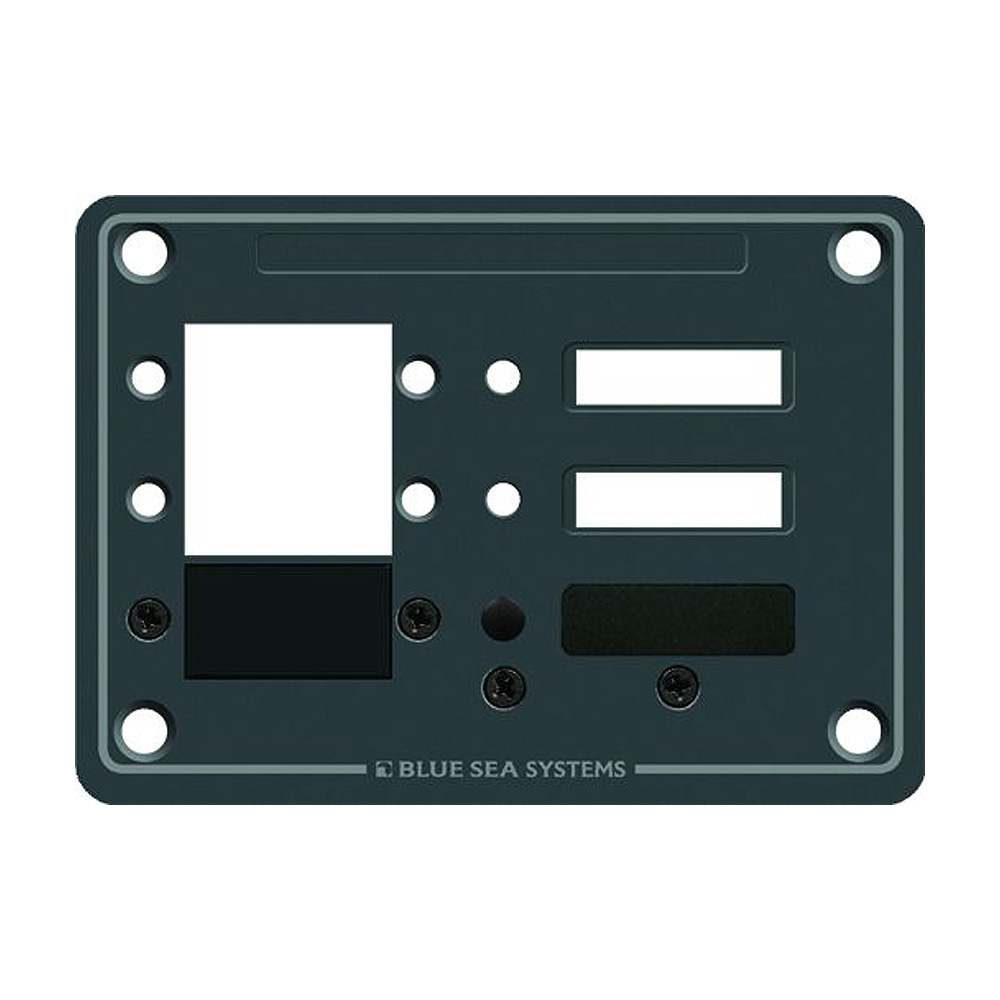 Blue Sea 8088 3 Position DC C-Series Panel - Blank, made by Blue Sea Systems - 8088 Blue Sea 8088 3 Position DC C-Series Panel - Blank, made by Blue Sea Systems - 8088