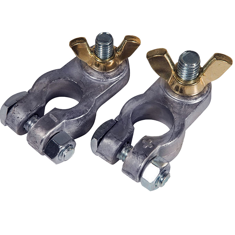 Ancor Lead Battery Terminal - 5/16" & 3/8" Stud - Positive & Negative Combo, made by Ancor - 260325 Ancor Lead Battery Terminal - 5/16" & 3/8" Stud - Positive & Negative Combo, made by Ancor - 260325