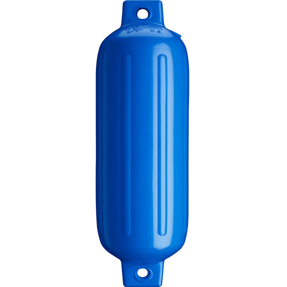 Polyform G-4 Twin Eye Fender 6.5" x 22" - Blue, made by Polyform U.S. - G-4-BLUEWO Polyform G-4 Twin Eye Fender 6.5" x 22" - Blue, made by Polyform U.S. - G-4-BLUEWO