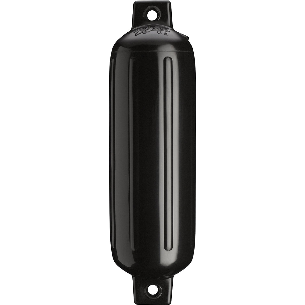 Polyform G-3 Twin Eye Fender 5.5" x 19" - Black, made by Polyform U.S. - G-3-BLACKWO Polyform G-3 Twin Eye Fender 5.5" x 19" - Black, made by Polyform U.S. - G-3-BLACKWO