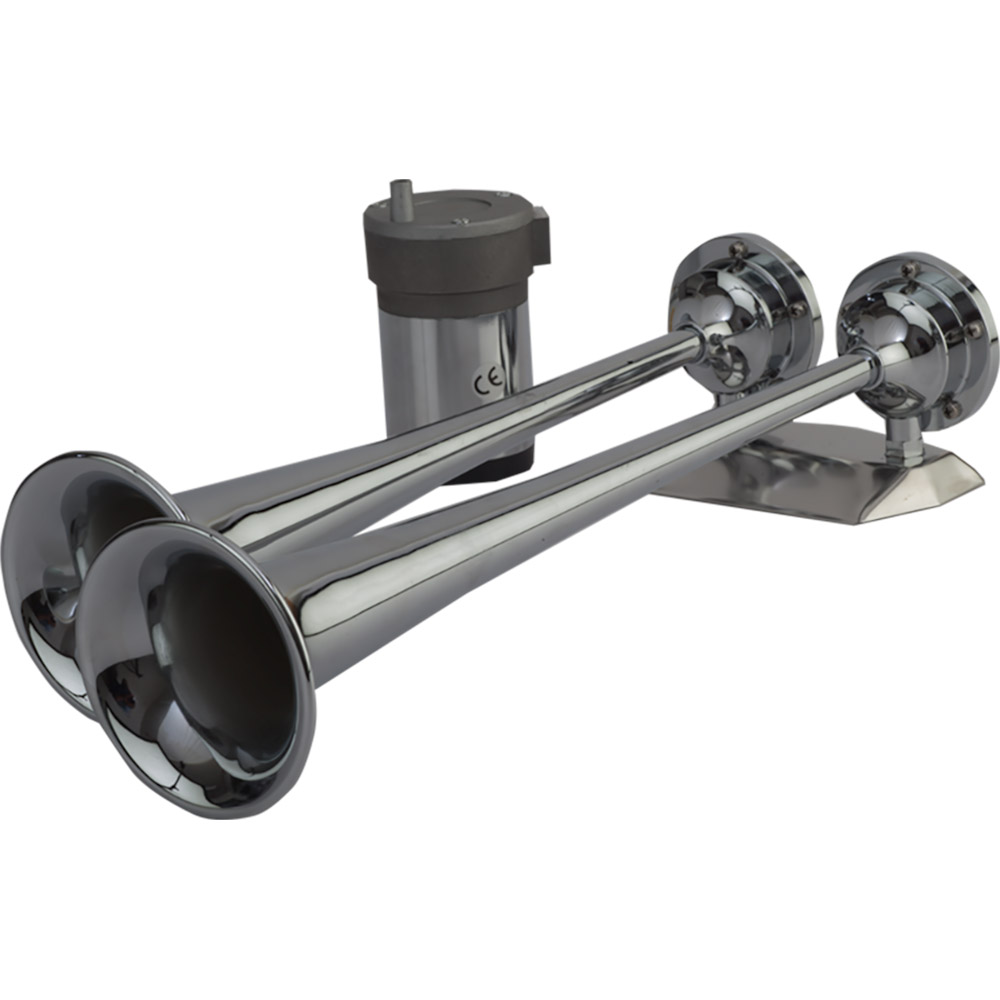 Sea-Dog MaxBlast Air Horn - Dual Trumpet, made by Sea-Dog - 432520-1 Sea-Dog MaxBlast Air Horn - Dual Trumpet, made by Sea-Dog - 432520-1