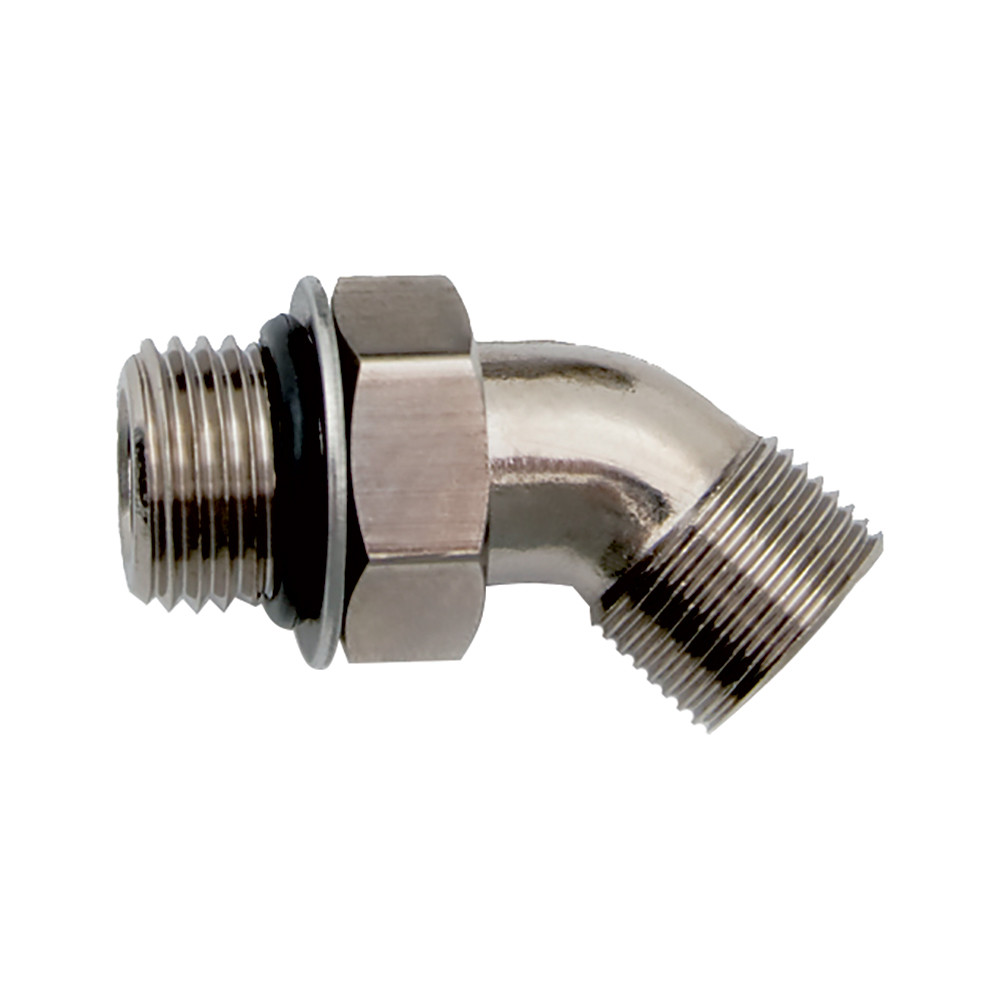 Uflex 45° Adjustable Fitting f/Back of UP Series Helms ORB 6 to 3/8" COMP, made by Uflex USA - AF45 Uflex 45° Adjustable Fitting f/Back of UP Series Helms ORB 6 to 3/8" COMP, made by Uflex USA - AF45