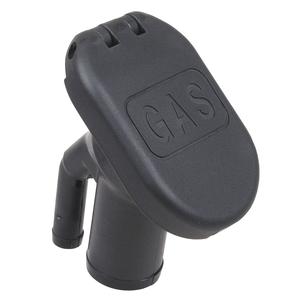 Perko Combination Vented Gas Fill/Tank f/1-1/2" Hose - 35° Angled Neck, made by Perko - 1318DPGBLK Perko Combination Vented Gas Fill/Tank f/1-1/2" Hose - 35° Angled Neck, made by Perko - 1318DPGBLK