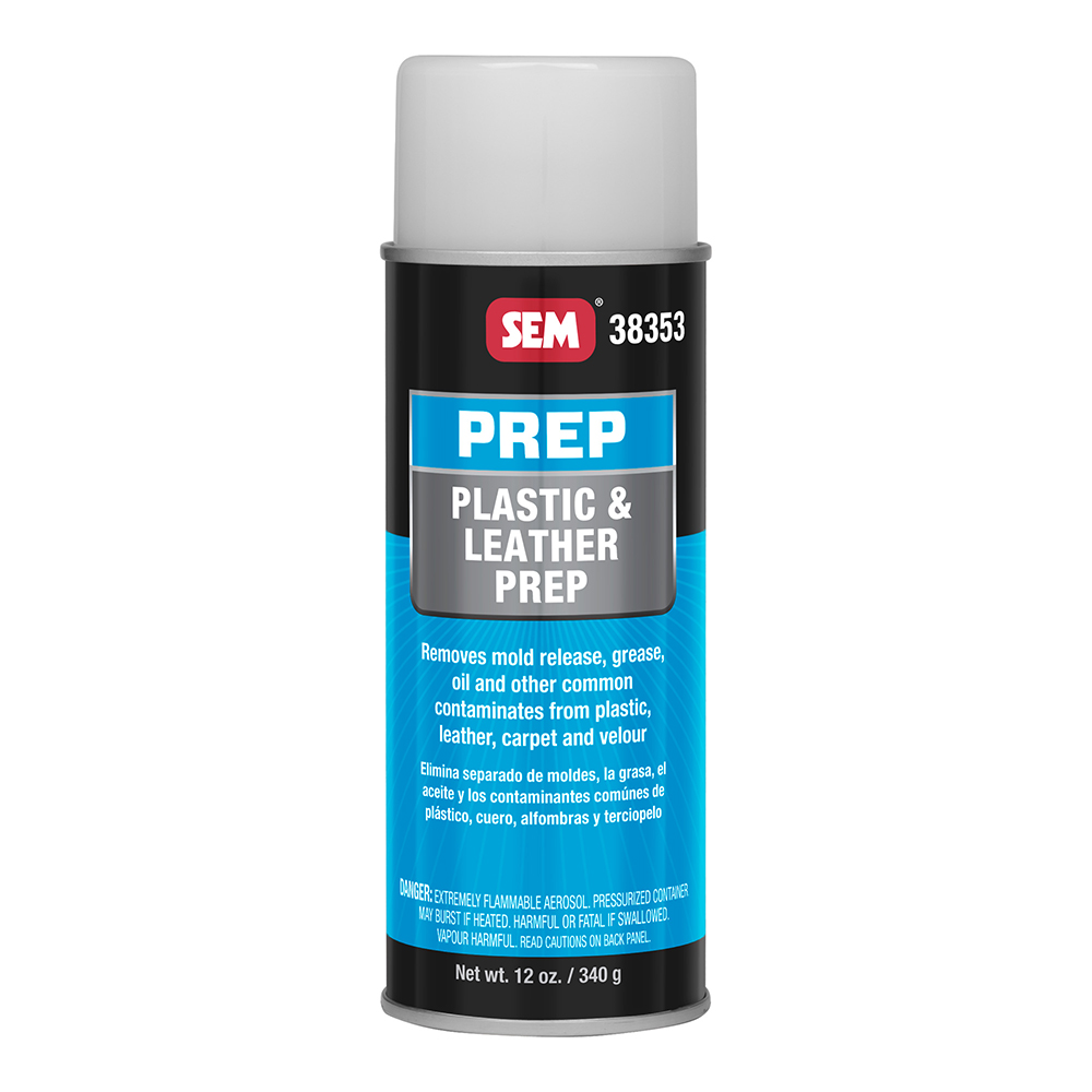 SEM Plastic & Leather Prep - 12oz, made by SEM - 38353 SEM Plastic & Leather Prep - 12oz, made by SEM - 38353