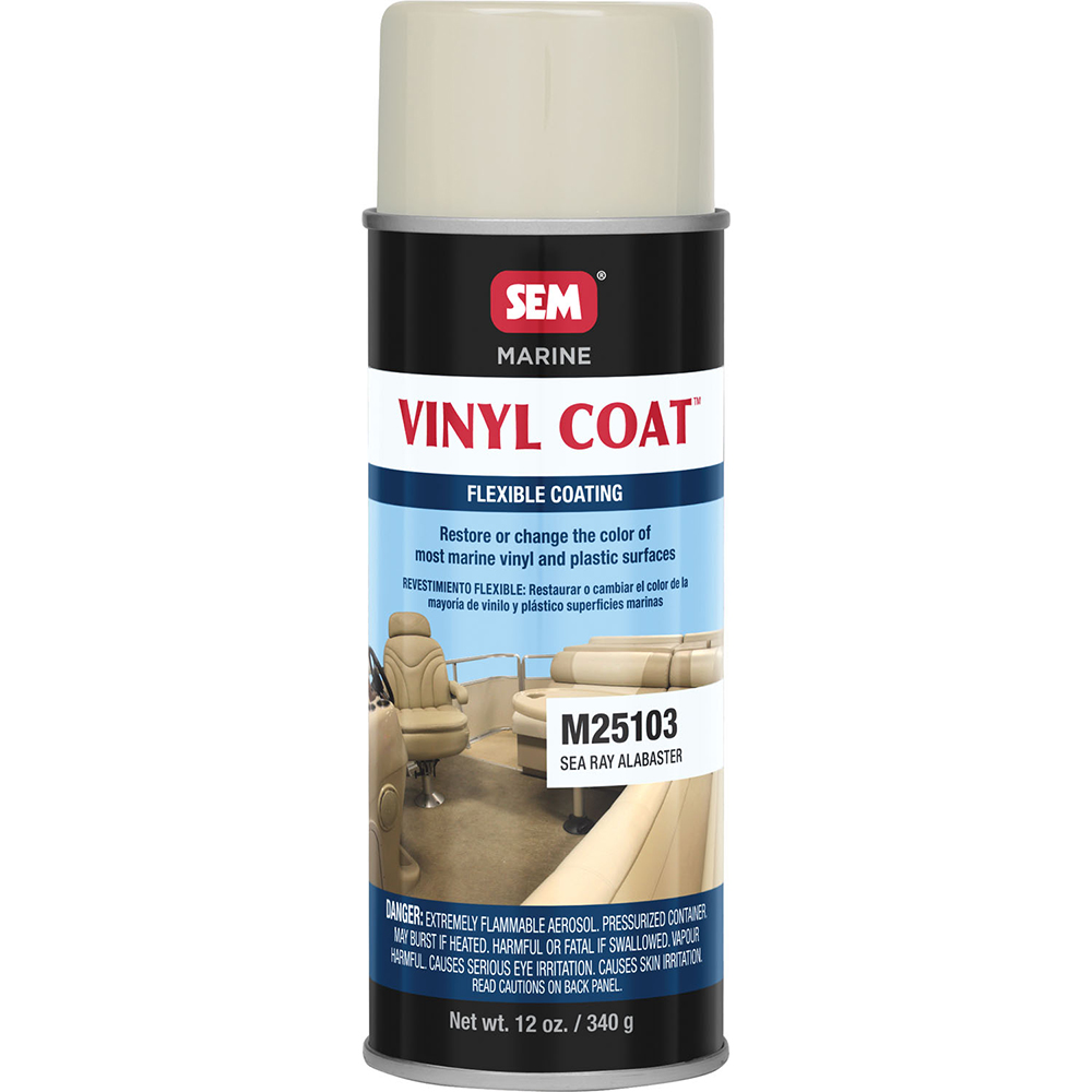 SEM Vinyl Coat™ - Sea Ray Alabaster - 12oz, made by SEM - M25103 SEM Vinyl Coat™ - Sea Ray Alabaster - 12oz, made by SEM - M25103