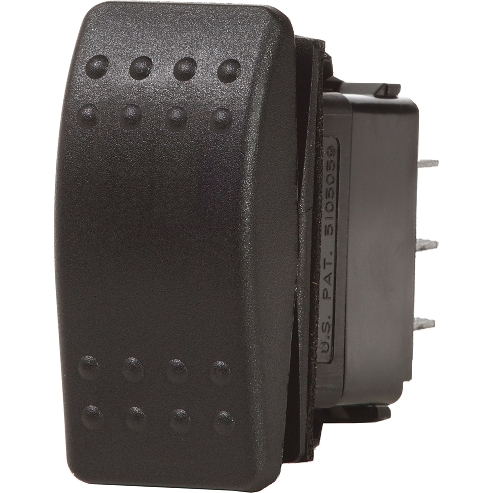 Blue Sea 7933 Contura II Switch SPDT Black - (ON)-OFF-(ON), made by Blue Sea Systems - 7933