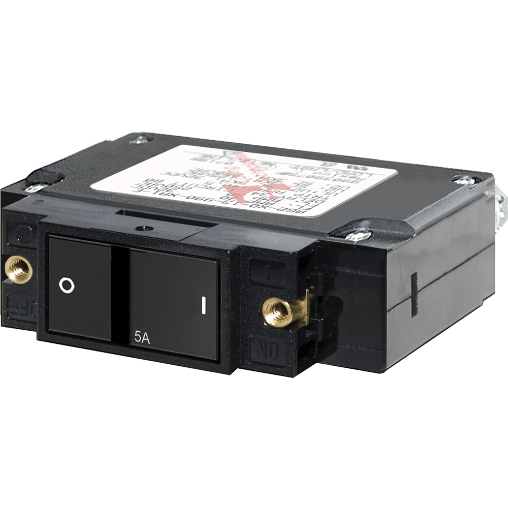Blue Sea 7540 C-Series Flat Rocker Circuit Breaker - Single Pole - 5A, made by Blue Sea Systems - 7540