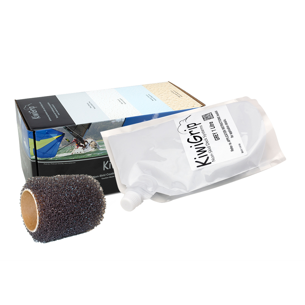 KiwiGrip 1 Liter Pouch - Grey w/4" Roller, made by KiwiGrip - KG-1GP-R KiwiGrip 1 Liter Pouch - Grey w/4" Roller, made by KiwiGrip - KG-1GP-R