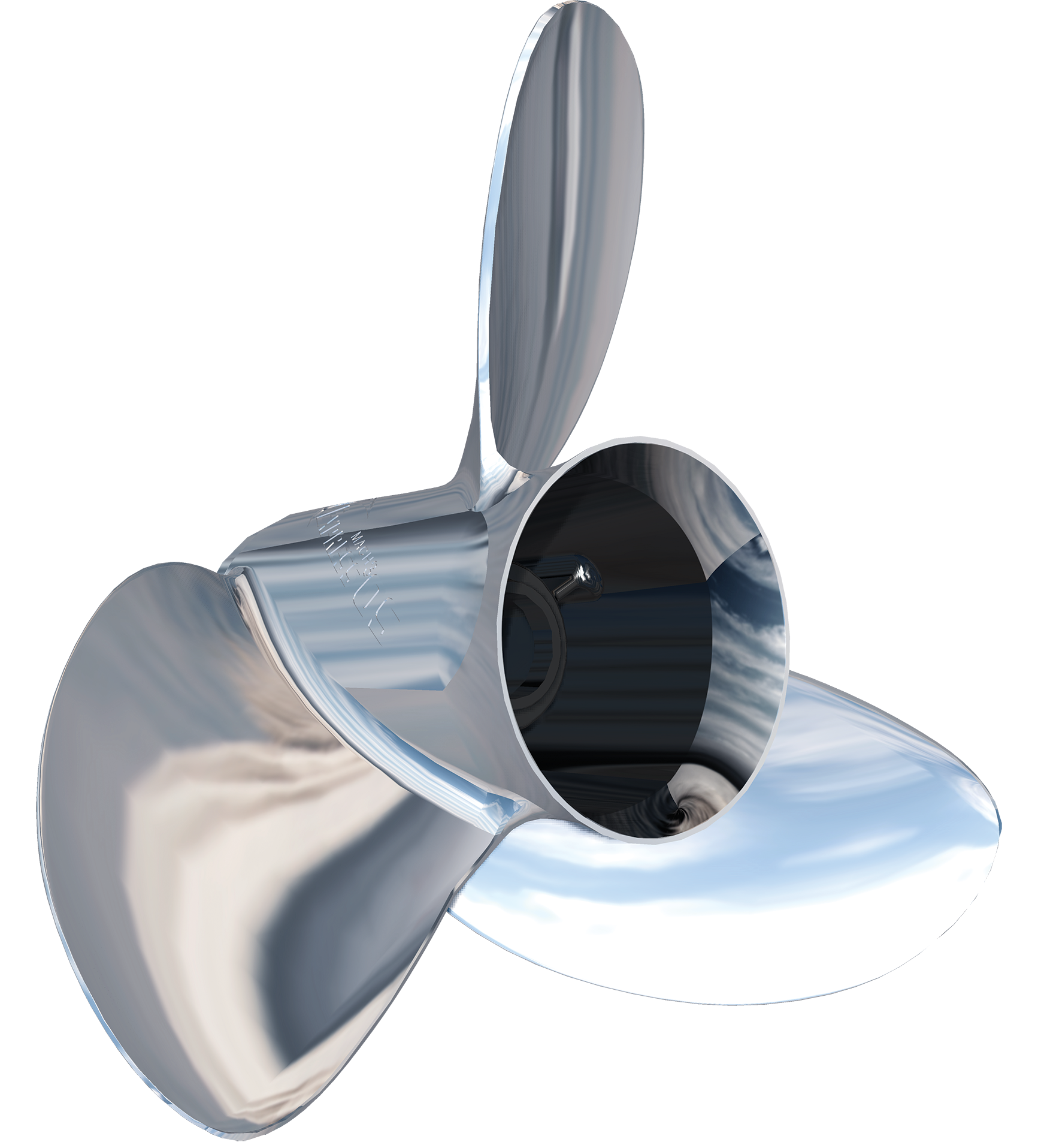Turning Point Express® Mach3™ OS™ - Right Hand - Stainless Steel Propeller - OS-1613 - 3-Blade - 15.625" x 13 Pitch, made by Turning Point Propellers - 31511310 Turning Point Express® Mach3™ OS™ - Right Hand - Stainless Steel Propeller - OS-1613 - 3-Blade - 15.625" x 13 Pitch, made by Turning Point Propellers - 31511310