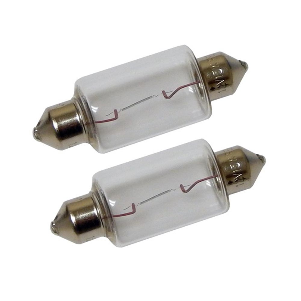 Perko Double Ended Festoon Bulbs - 12V, 15W, .97A - Pair, made by Perko - 0070DP1CLR Perko Double Ended Festoon Bulbs - 12V, 15W, .97A - Pair, made by Perko - 0070DP1CLR