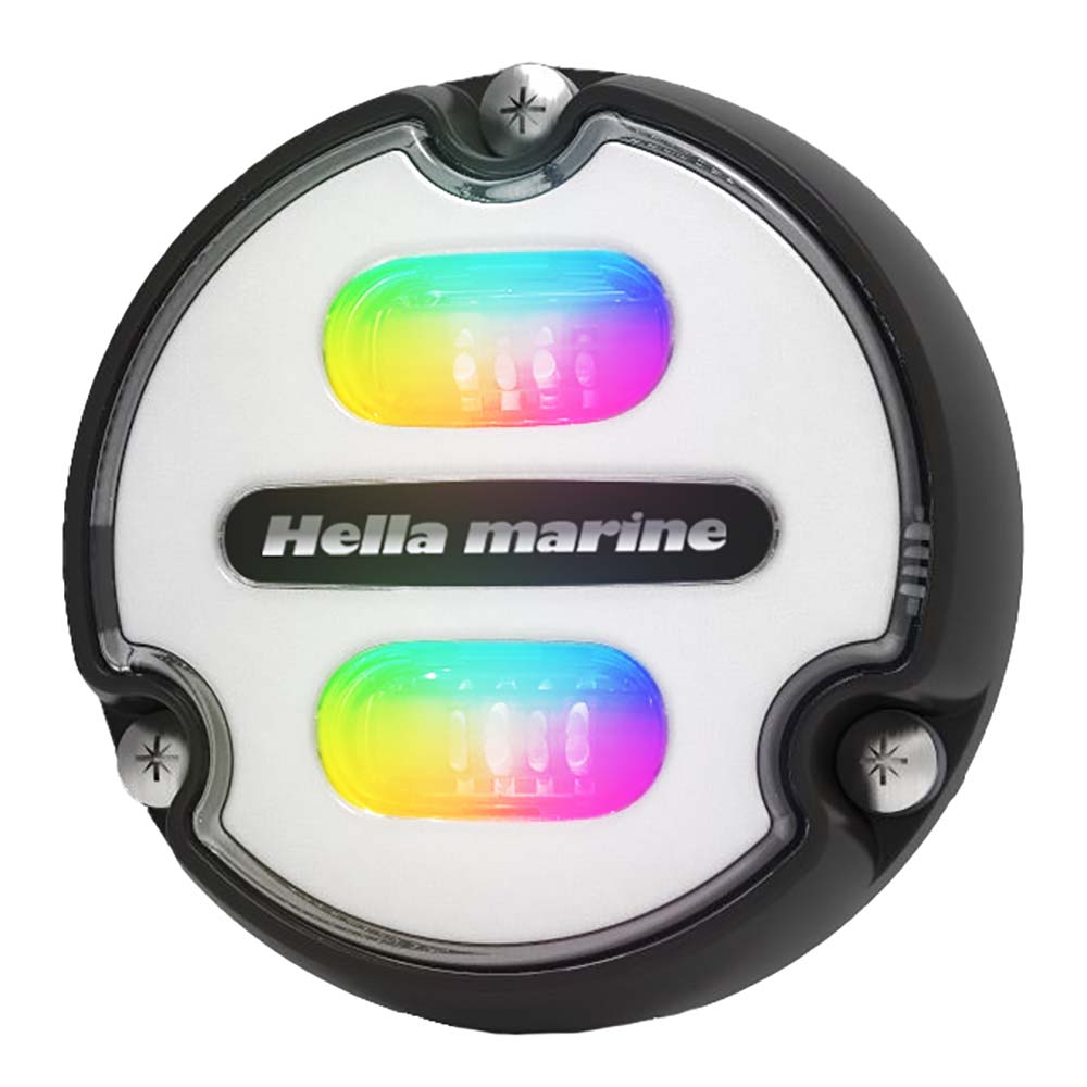 Hella Marine Apelo A1 RGB Underwater Light - 1800 Lumens - Black Housing - White Lens, made by Hella Marine - 016146-011 Hella Marine Apelo A1 RGB Underwater Light - 1800 Lumens - Black Housing - White Lens, made by Hella Marine - 016146-011