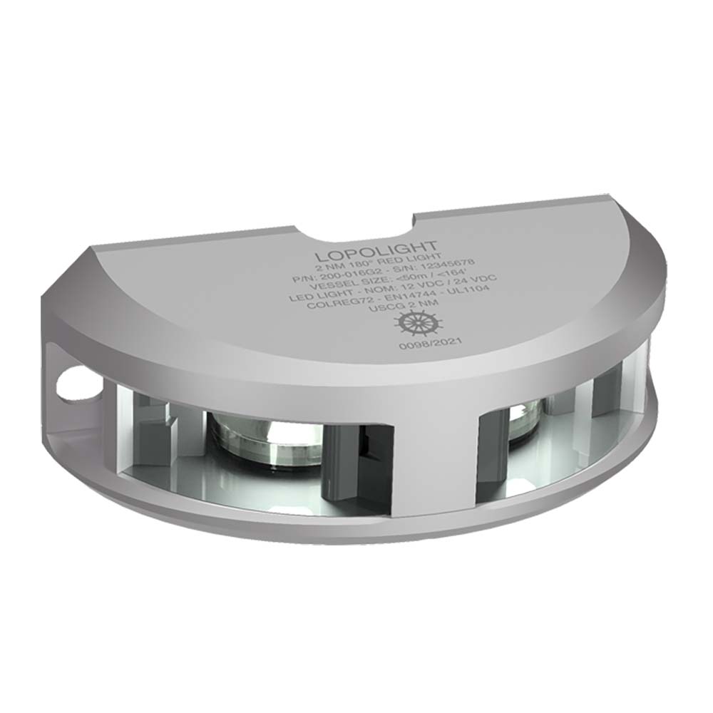 Lopolight Series 200-024 - Navigation Light - 2NM - Vertical Mount - White - Silver Housing, made by Lopolight - 200-024G2 Lopolight Series 200-024 - Navigation Light - 2NM - Vertical Mount - White - Silver Housing, made by Lopolight - 200-024G2