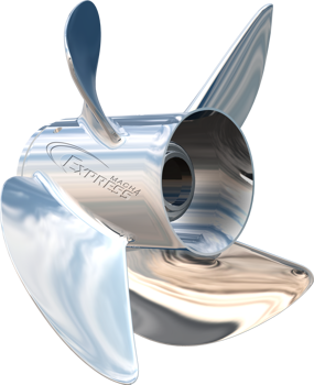 Turning Point Express® Mach4™ - Right Hand - Stainless Steel Propeller - EX1/EX2-1423-4 - 4-Blade - 13" x 23 Pitch, made by Turning Point Propellers - 31432330 Turning Point Express® Mach4™ - Right Hand - Stainless Steel Propeller - EX1/EX2-1423-4 - 4-Blade - 13" x 23 Pitch, made by Turning Point Propellers - 31432330