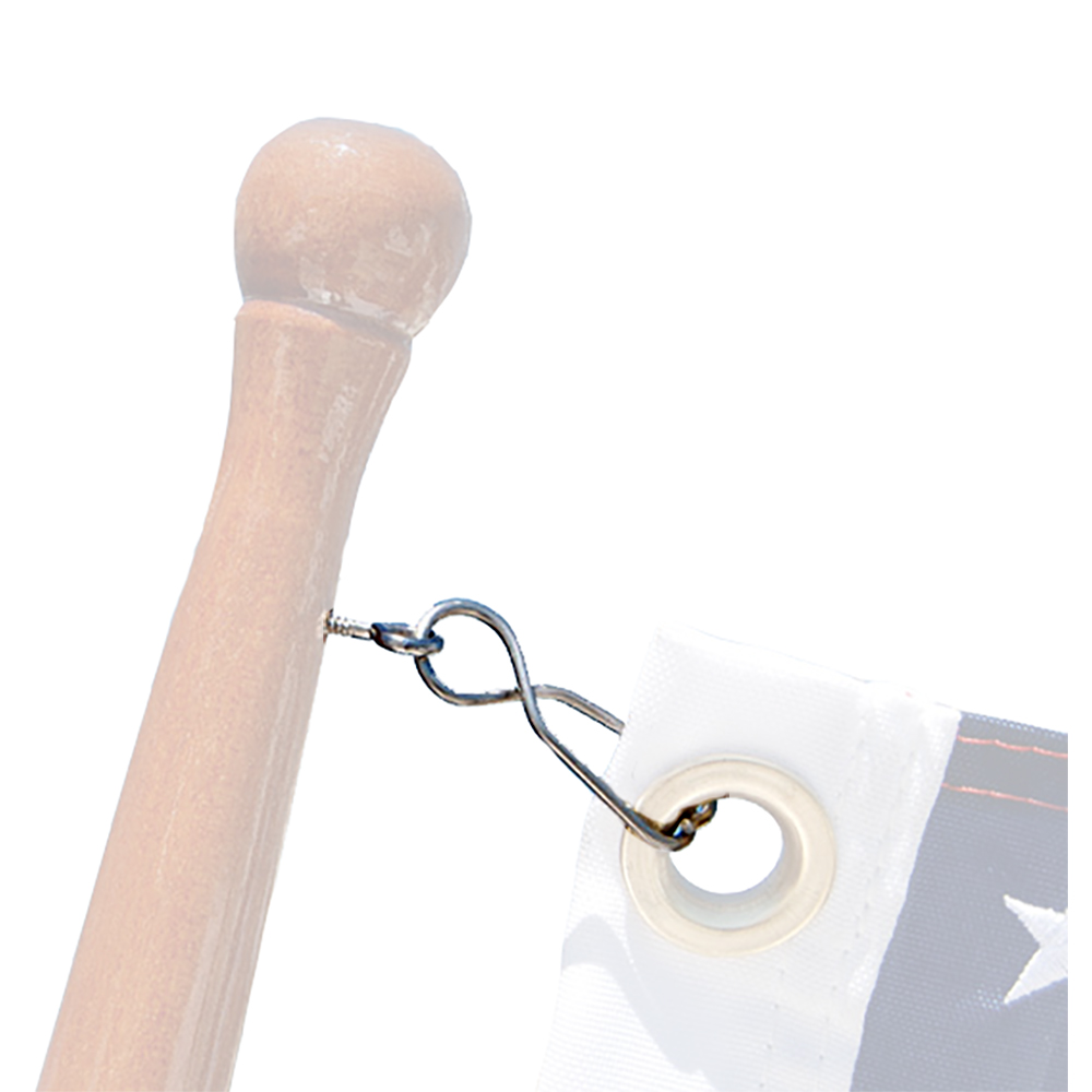 Taylor Made Skipper Flag Clips w/SS Screw Eyes (4pk), made by Taylor Made - 57933