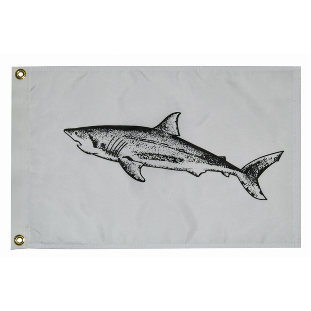 Taylor Made 12" x 18" Shark Flag, made by Taylor Made - 3218