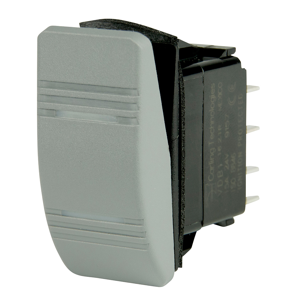BEP DPDT Contura Switch - 2-Amber LEDs - Gray - ON/ON, made by BEP Marine - 1001812 BEP DPDT Contura Switch - 2-Amber LEDs - Gray - ON/ON, made by BEP Marine - 1001812