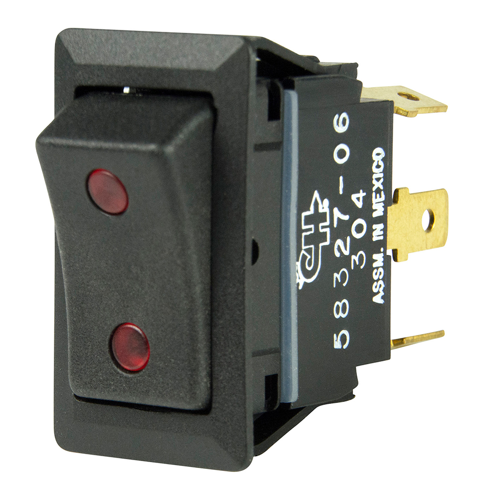 BEP SPDT Rocker Switch - 2-LEDs - 12V/24V - ON/OFF/ON, made by BEP Marine - 1001715