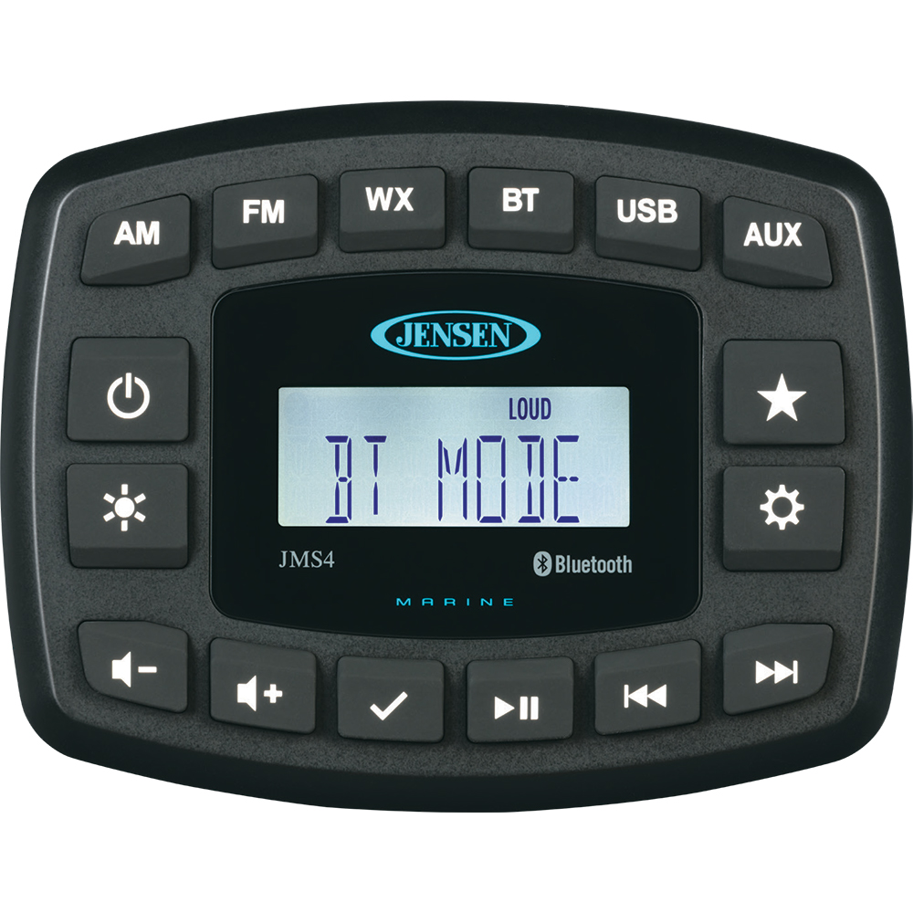 JENSEN JMS4RTL Stereo w/AM/FM/BT - Single Zone, made by JENSEN - JMS4RTL JENSEN JMS4RTL Stereo w/AM/FM/BT - Single Zone, made by JENSEN - JMS4RTL