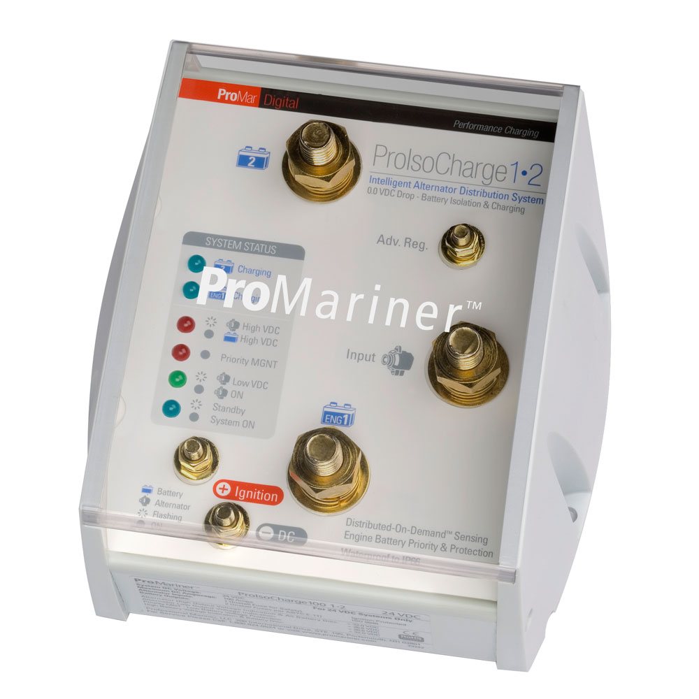 ProMariner ProIsoCharge Battery Isolator 180Amp 1-Alt 2-Bat - 12V, made by ProMariner - 23122 ProMariner ProIsoCharge Battery Isolator 180Amp 1-Alt 2-Bat - 12V, made by ProMariner - 23122