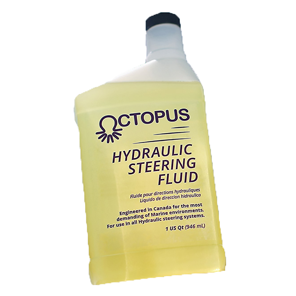 Octopus Hydraulic Steering Fluid - Quart, made by Octopus Autopilot Drives - OCTOIL1USQ Octopus Hydraulic Steering Fluid - Quart, made by Octopus Autopilot Drives - OCTOIL1USQ