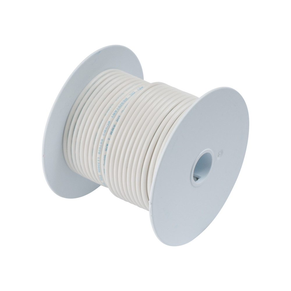 Ancor White 12 AWG Tinner Copper Wire - 100', made by Ancor - 106910